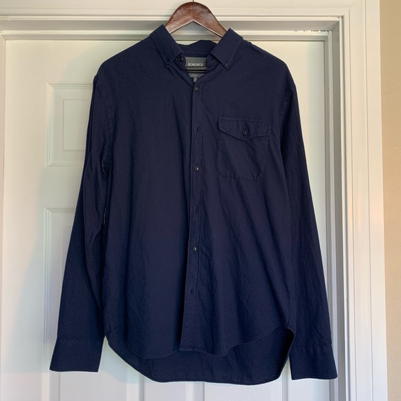 Bonobos Button Down Shirt, Medium Std Fit, Navy M - Picture 5 of 6